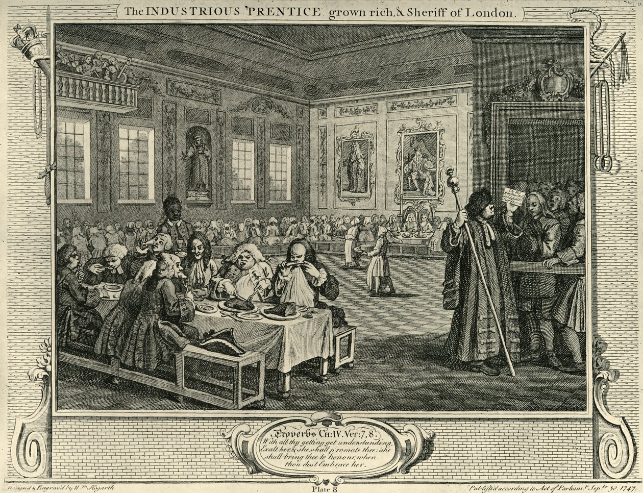Şehir Bayramı, 1747, 1925. by William Hogarth