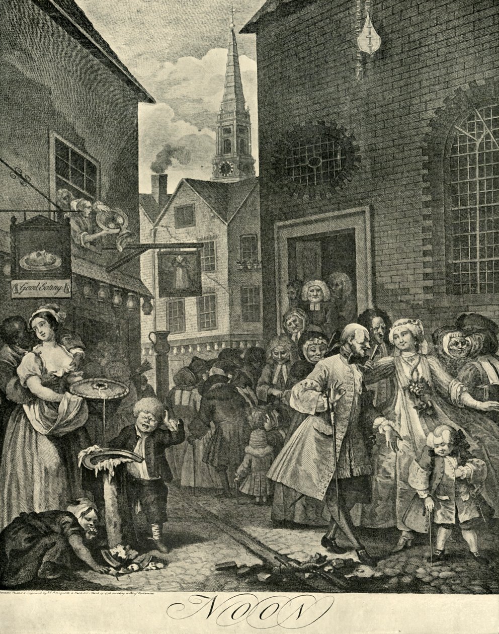 Covent Garden, Gün Ortası, 1738, 1925. by William Hogarth