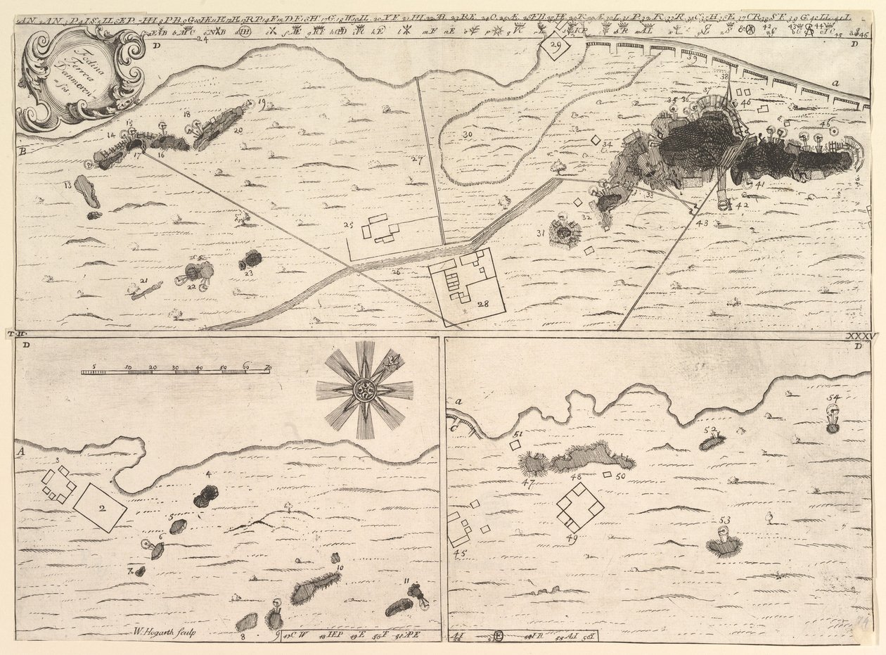 Fodina ferrea Danmorensis - Danimarkalı Bir Demir Madeni Aubry de La Mottrayes Geziyor ..., 1723-24. by William Hogarth