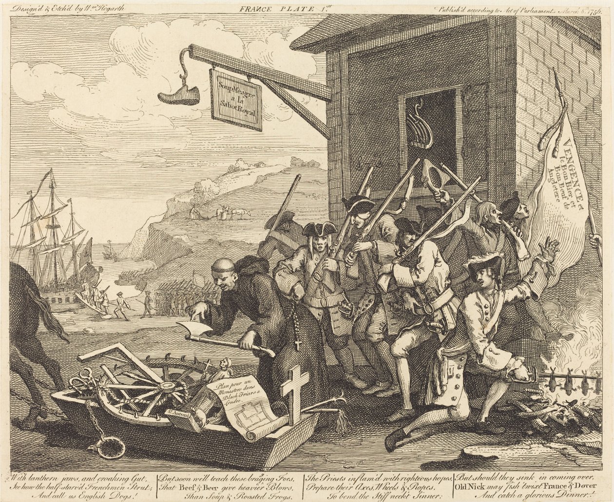 Fransa by William Hogarth