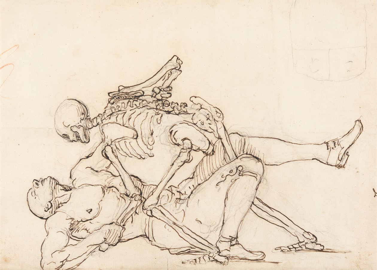 George Taylor'ın Epitaph'ı: George Taylor'a Çapraz Kalça Veren Ölüm by William Hogarth
