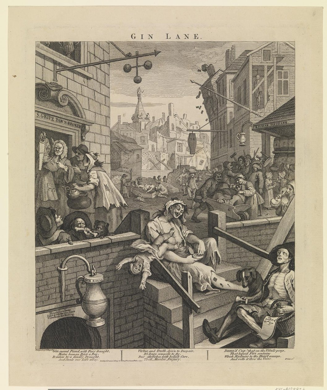 cin sokağı by William Hogarth