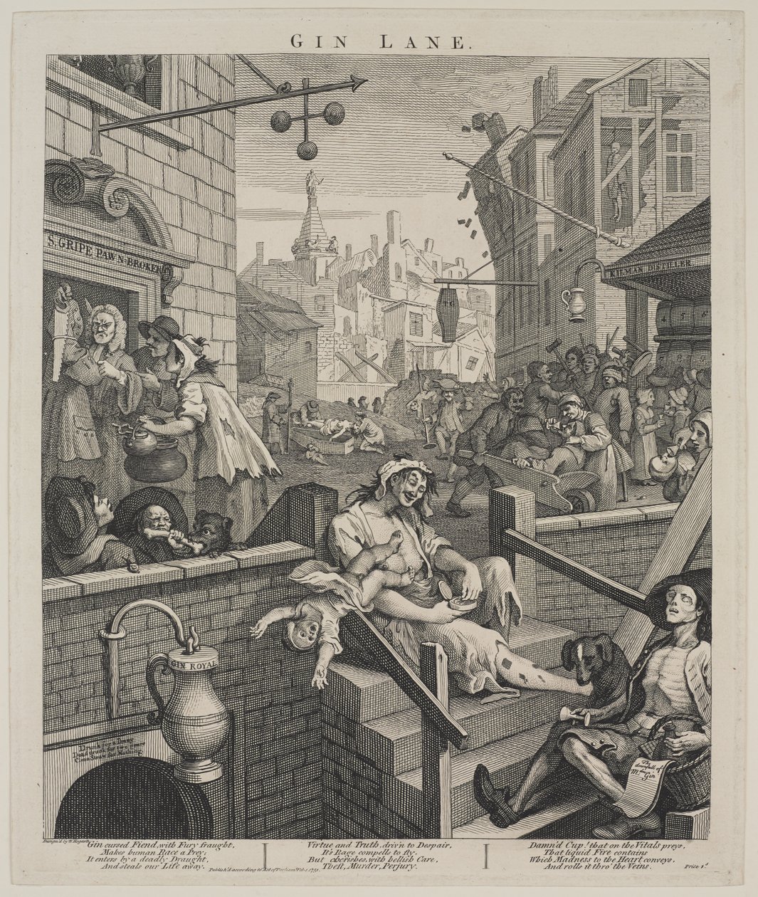 cin sokağı by William Hogarth
