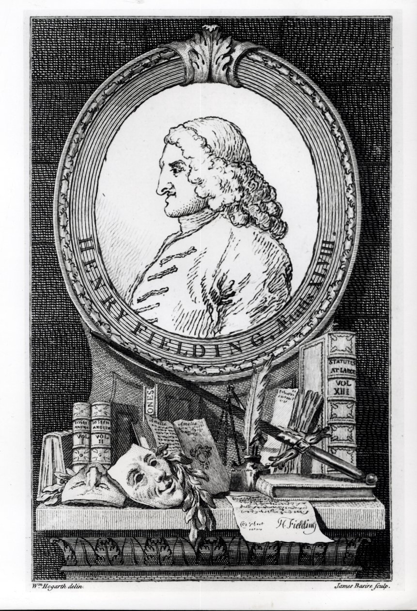 Henry Fielding (1707-54), James Basire tarafından oyulmuş Kırk Sekiz Yaşında by William Hogarth