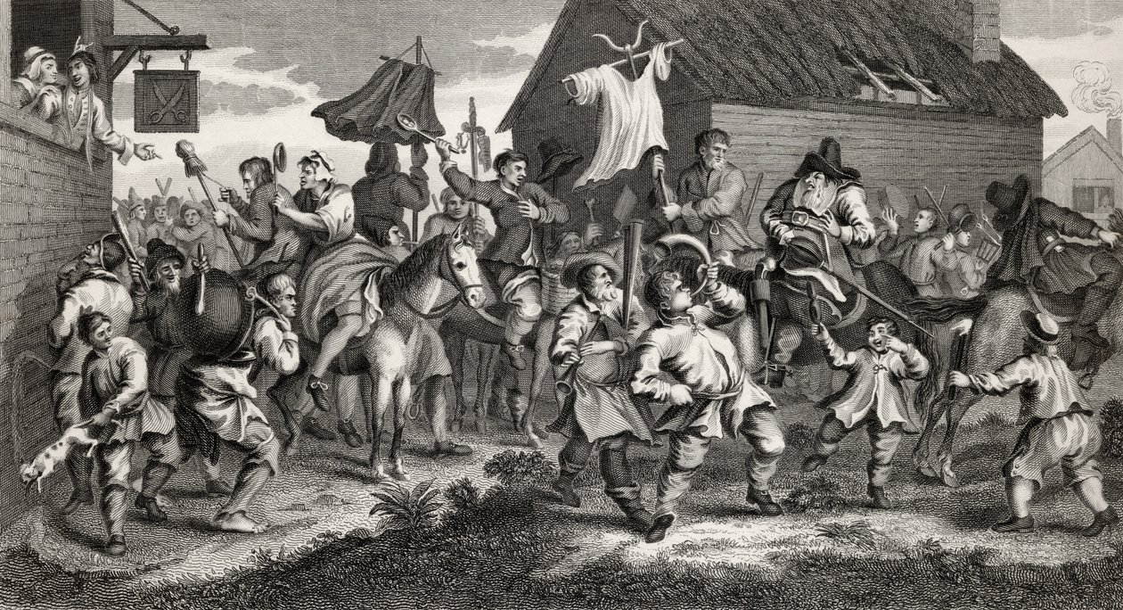 Hudibras Skimmington ile Karşılaşıyor, T.E. Nicholson, 