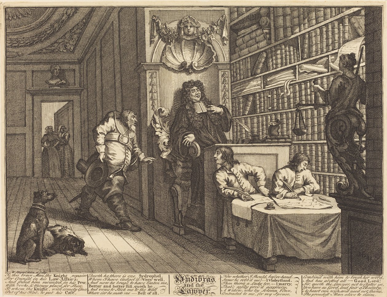 Hudibras ve Avukat by William Hogarth