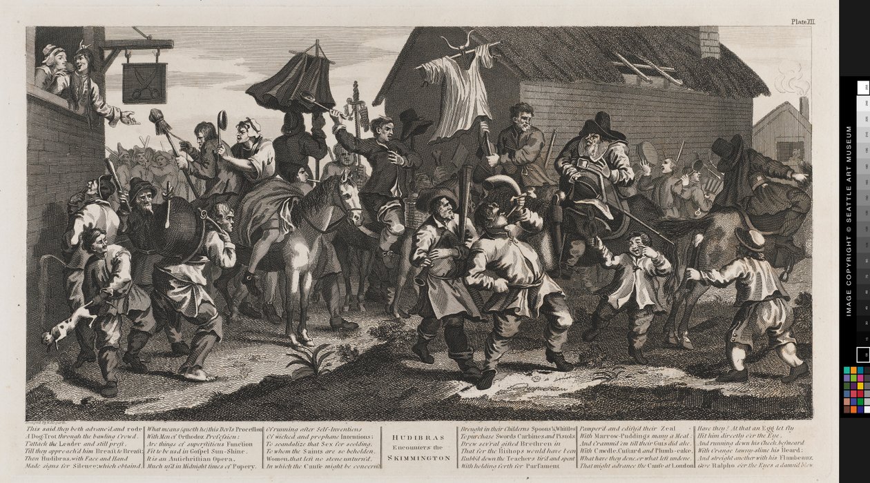 Hudibras ve Skimmington by William Hogarth