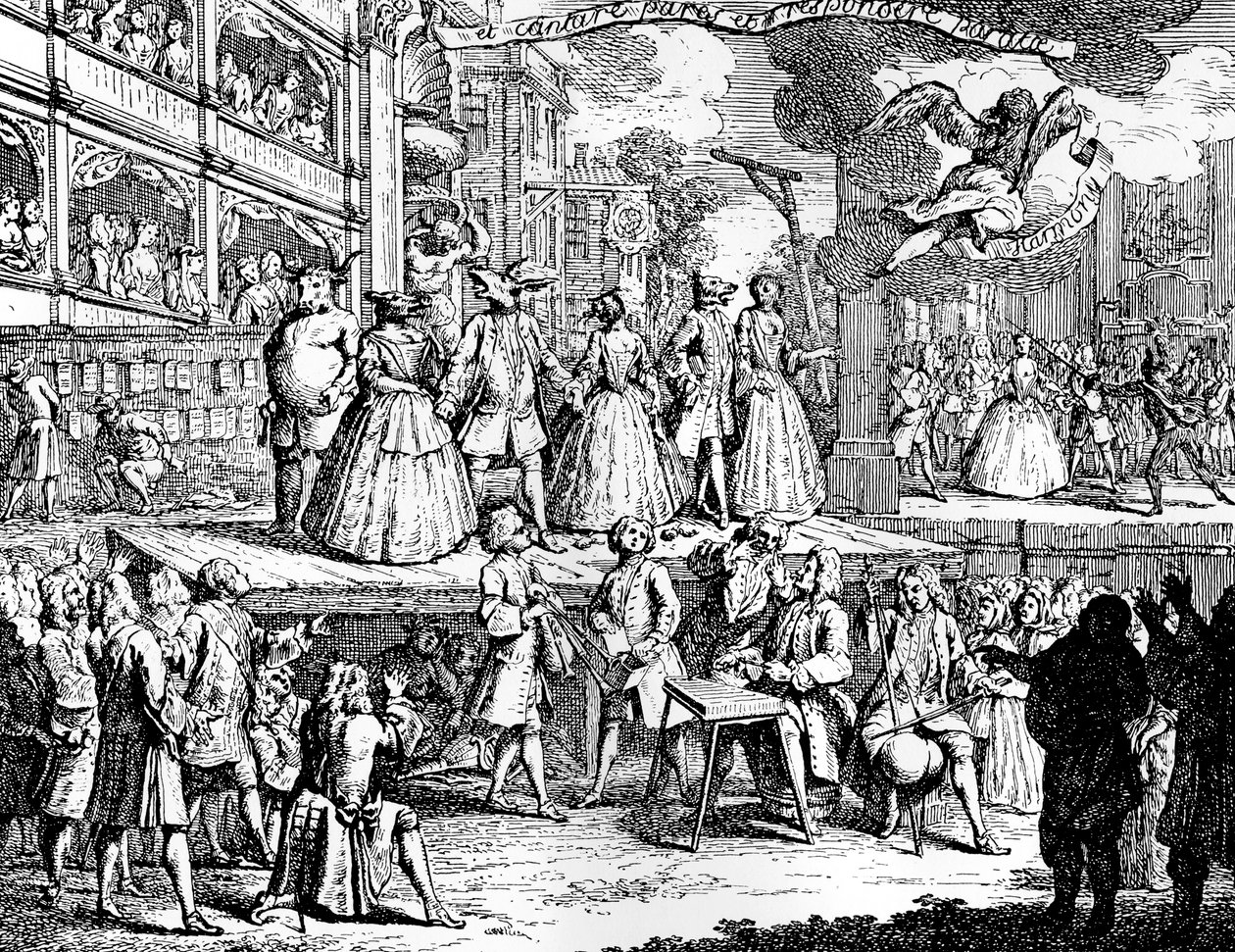 Eğer müzikler tılsımlar kalpleri büyüleyebilirse, 1730. by William Hogarth