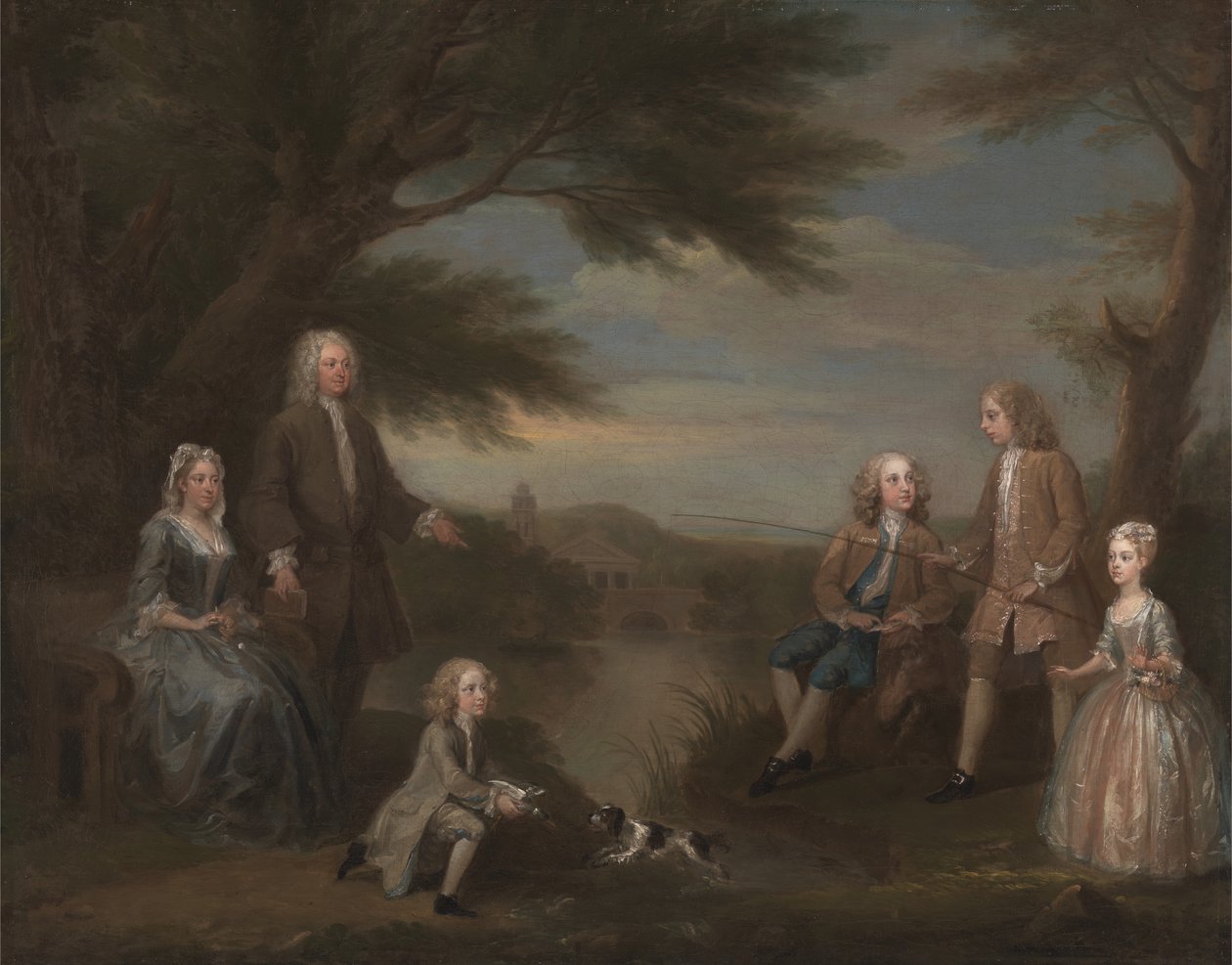 John ve Elizabeth Jeffreys ve Çocukları, 1730. by William Hogarth
