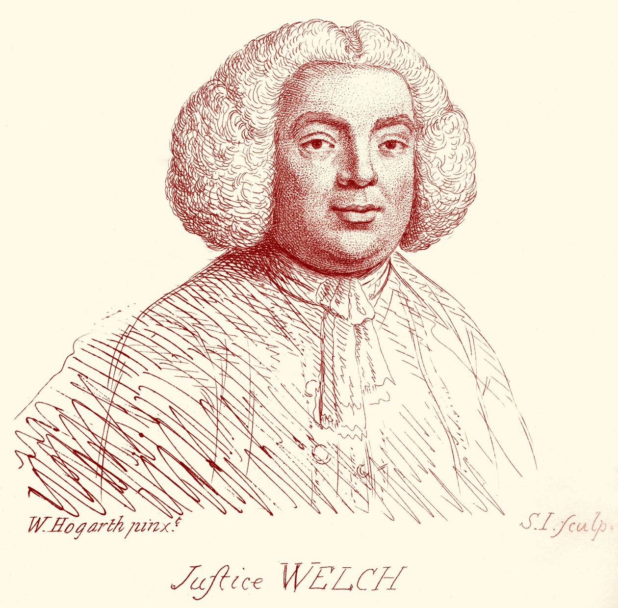 Adalet Welch - William Hogarth tarafından portre by William Hogarth