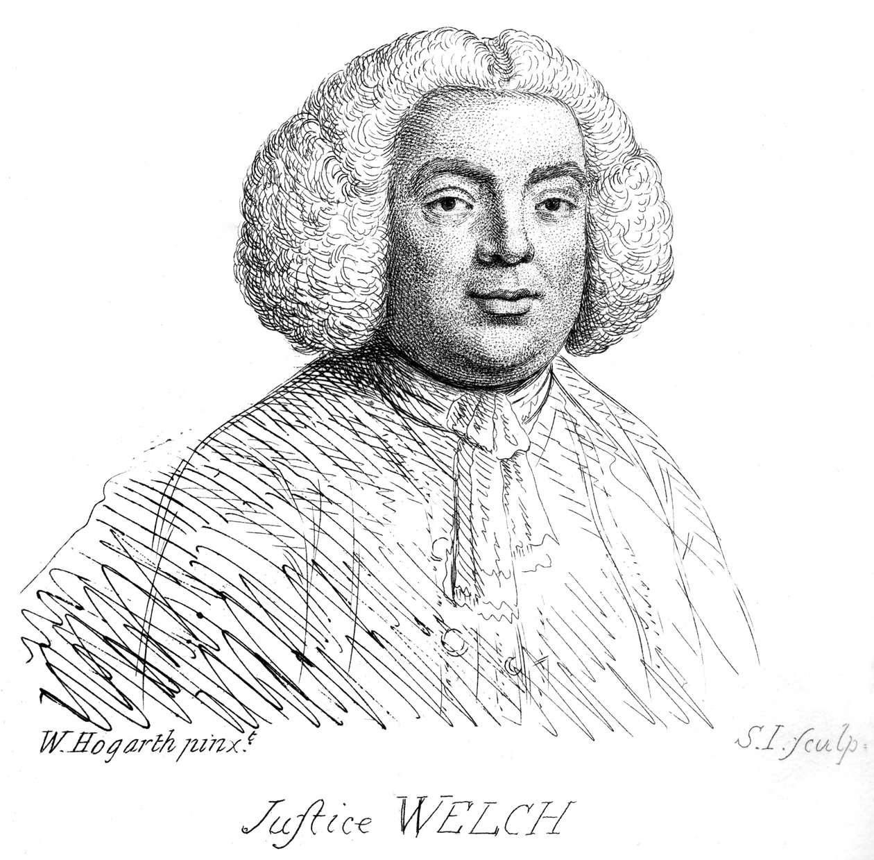 Adalet Welch - William Hogarth tarafından portre by William Hogarth