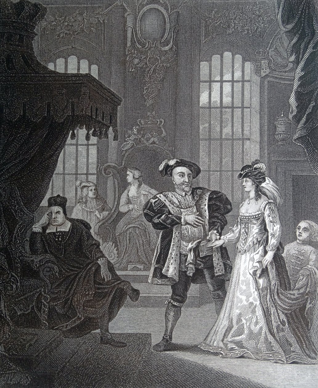 Kral Sekizinci Henry ve Anna Bullen by William Hogarth