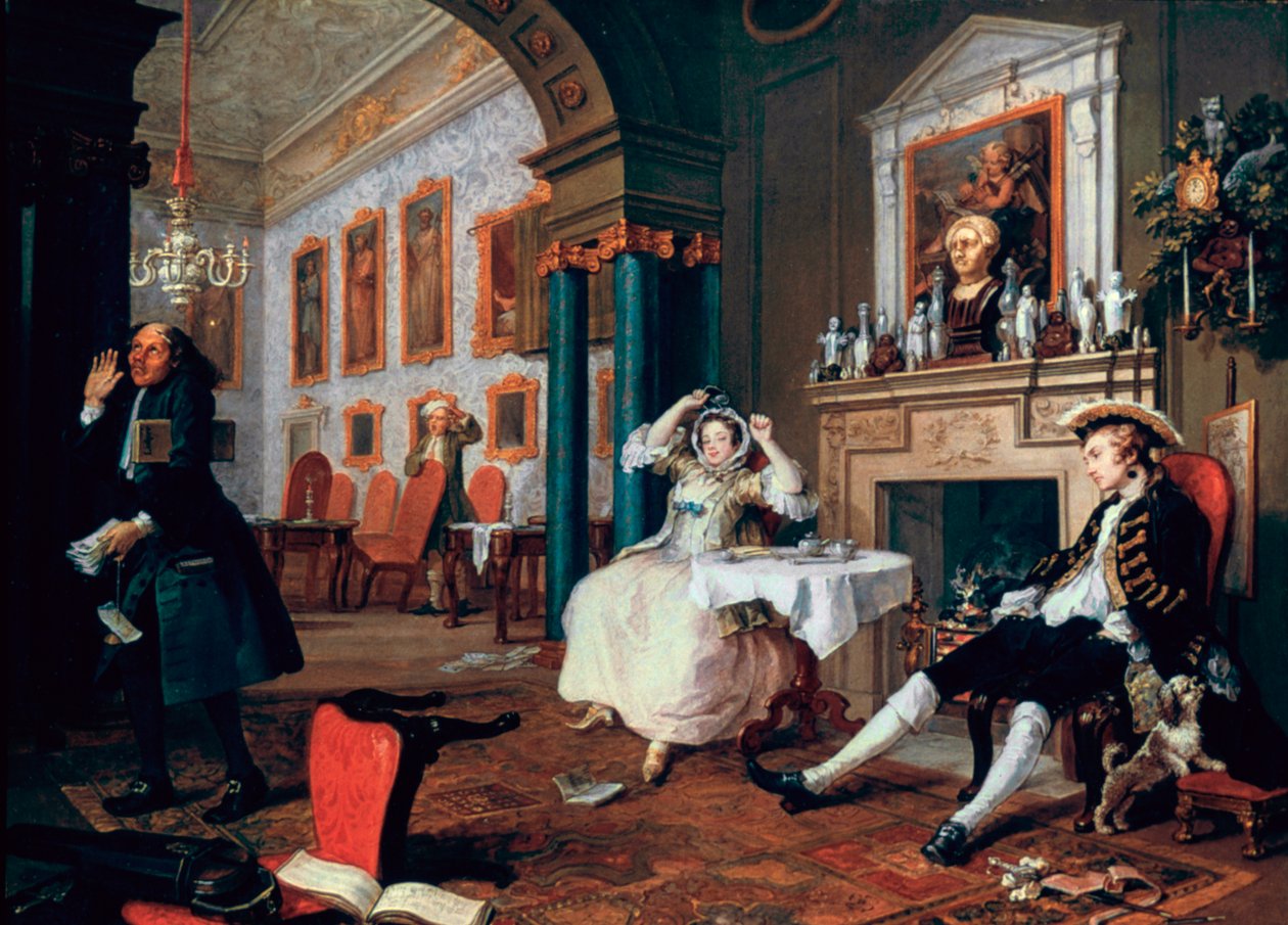 Evlilik A-la-Modu: 2. Tete a Tete, 1743 by William Hogarth