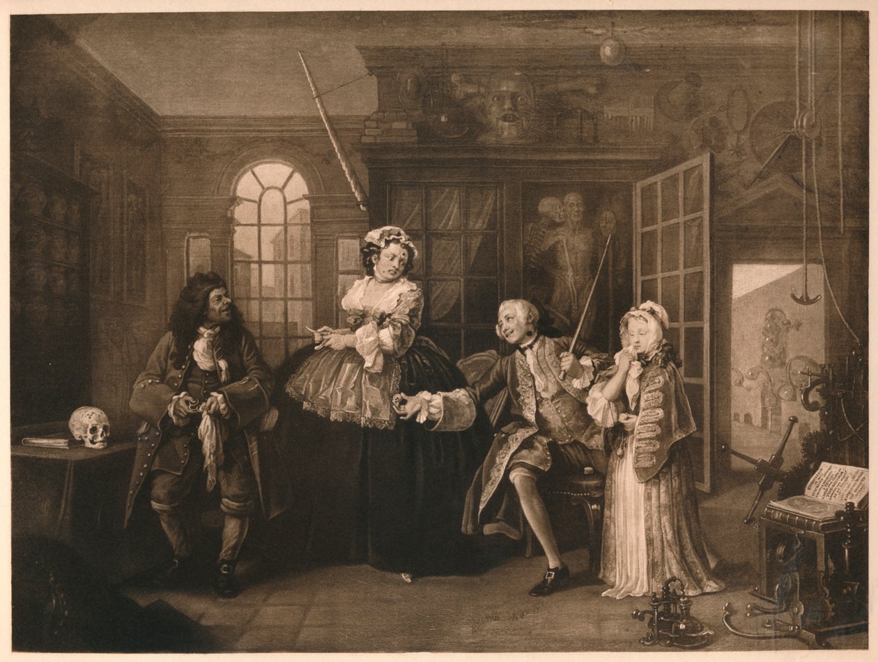 Evlilik A-la-Modu: 3. Teftiş, c1743 by William Hogarth