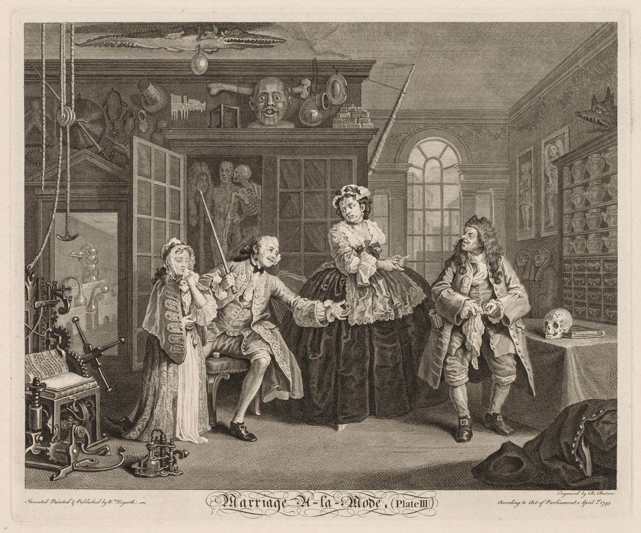 Modda Evlilik: Şarlatan Sahne by William Hogarth