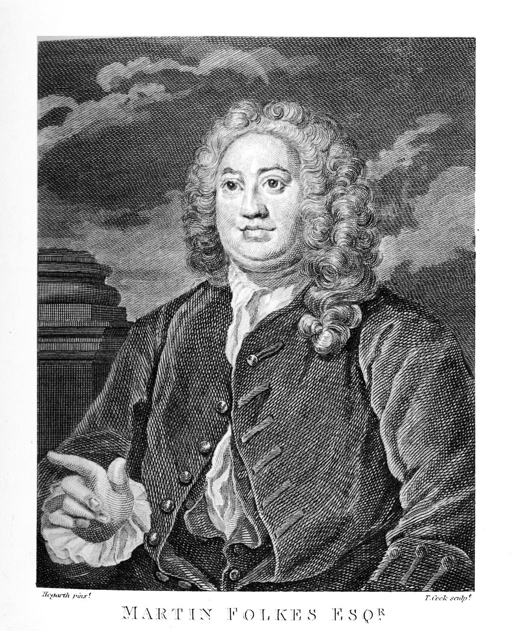 Martin Folkes esq. William Hogarth tarafından by William Hogarth
