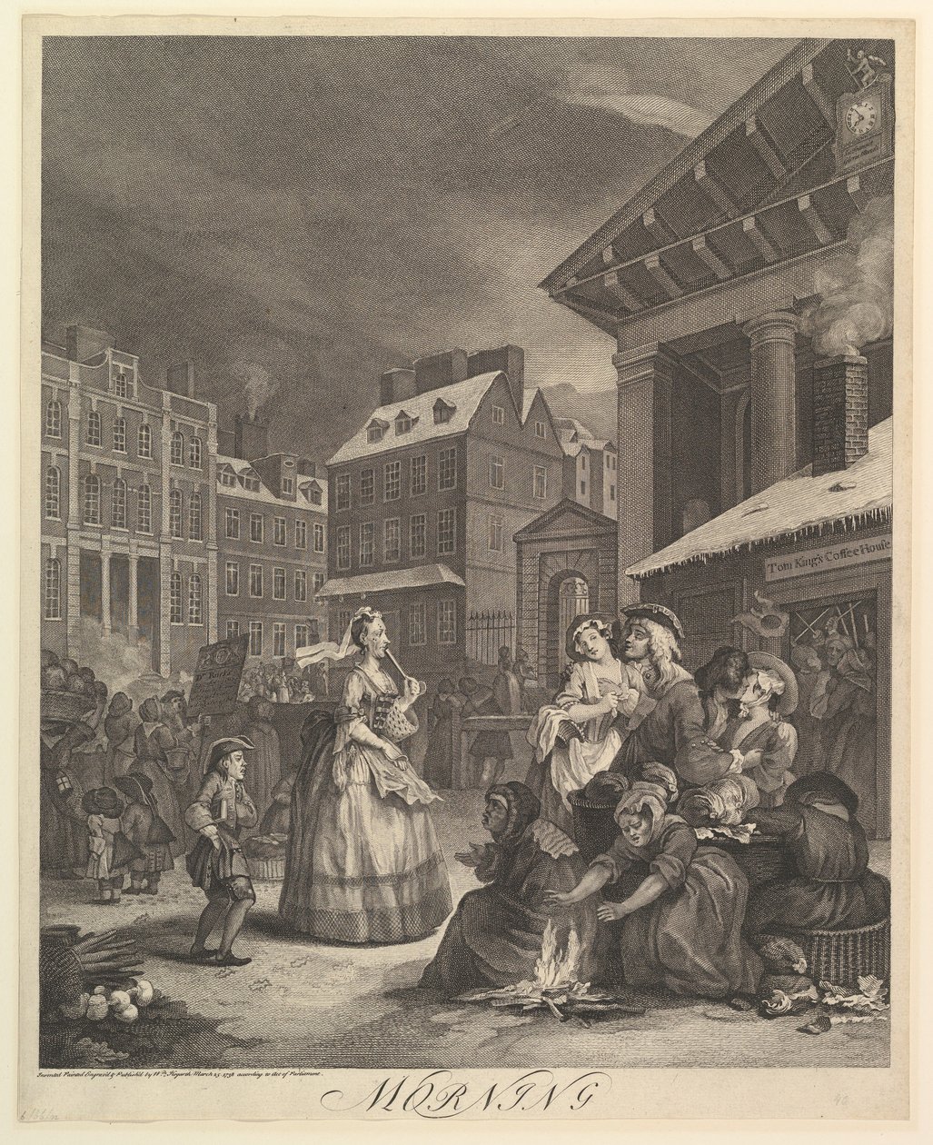 Sabah: Günün Dört Vakası, 25 Mart 1738. by William Hogarth