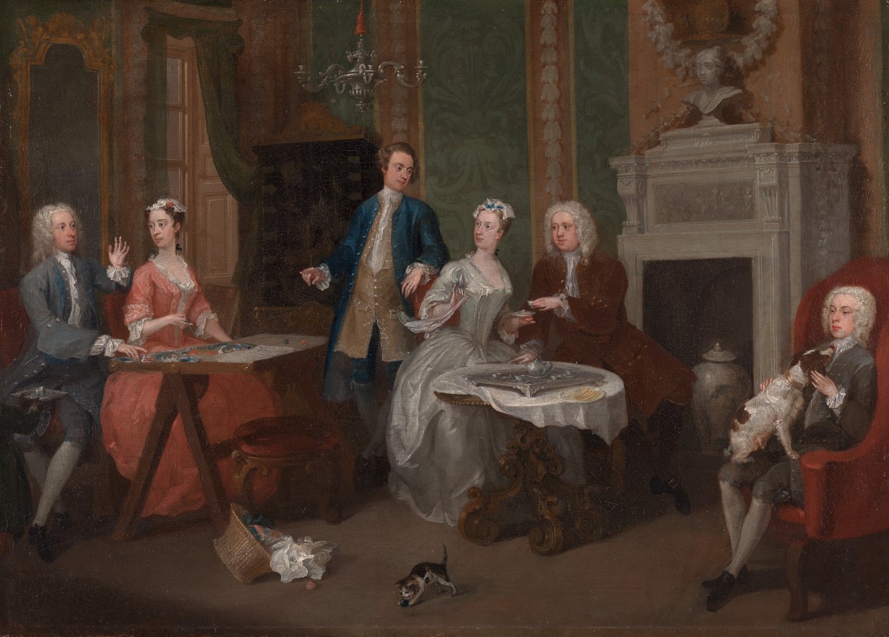 Bir Ailenin Portresi, ca. 1735. by William Hogarth
