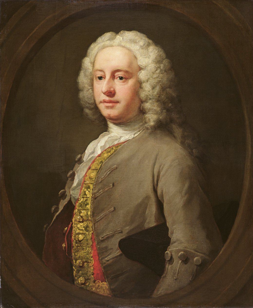 Bilinmeyen Bir Adamın Portresi, cc.1740 by William Hogarth