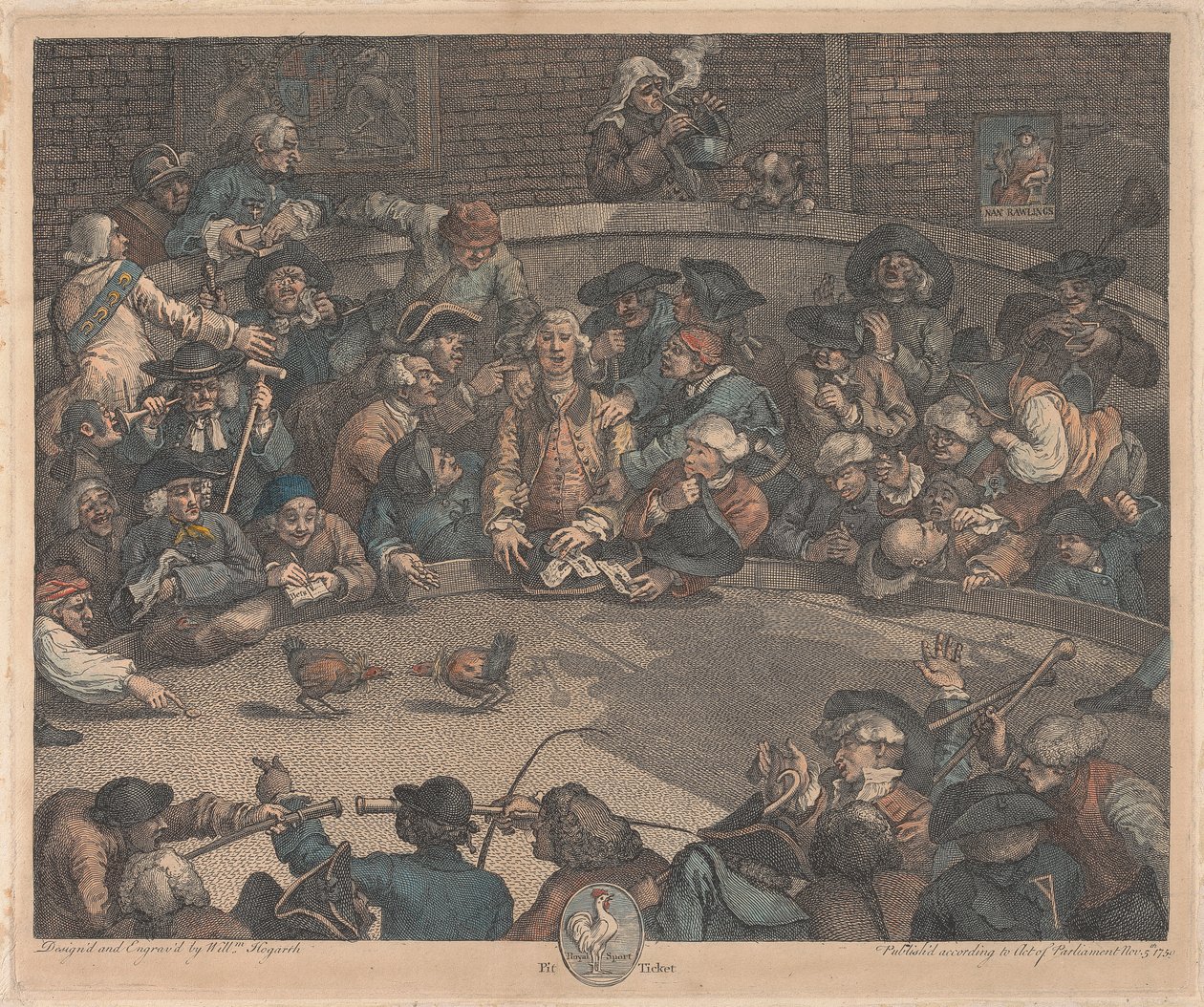 Kraliyet Sporu, Çukur Bileti by William Hogarth