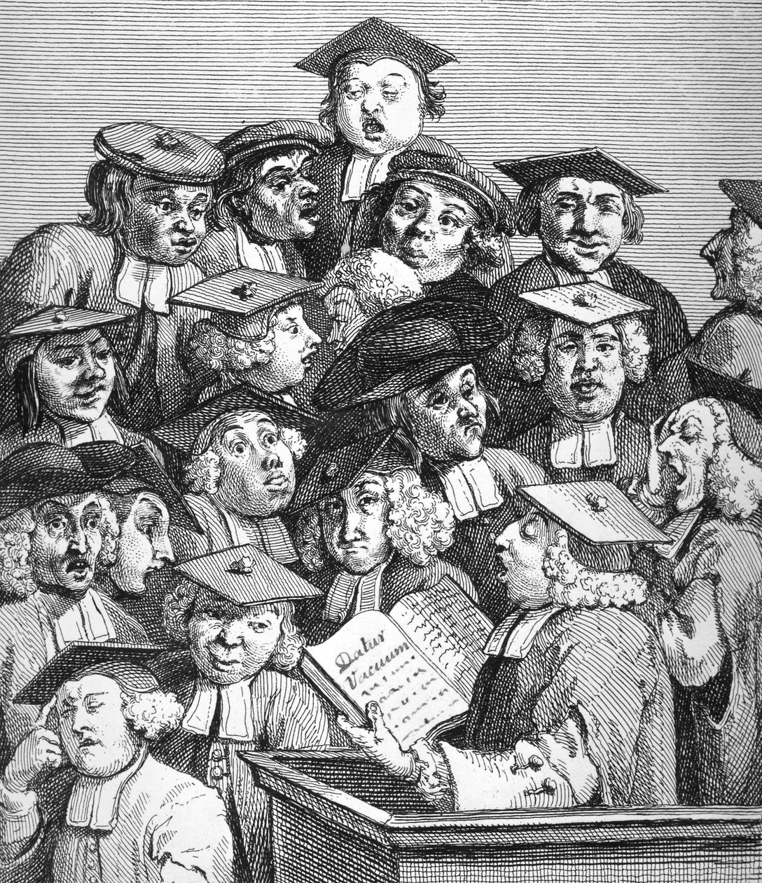 Scholars at a Lecture, 20th January 1736-37   by William Hogarth