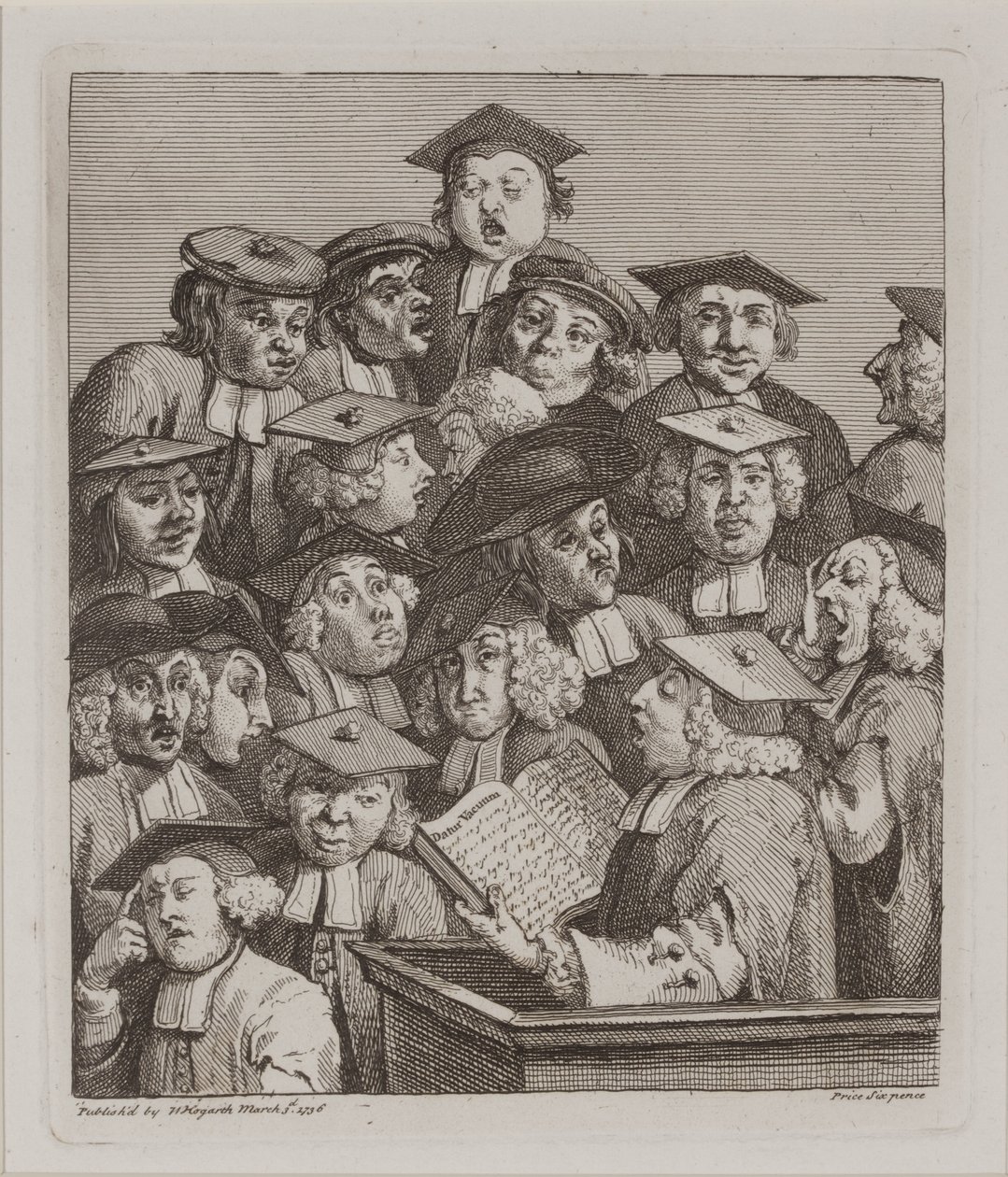 Akademisyenler Bir Derste, 3 Mart by William Hogarth