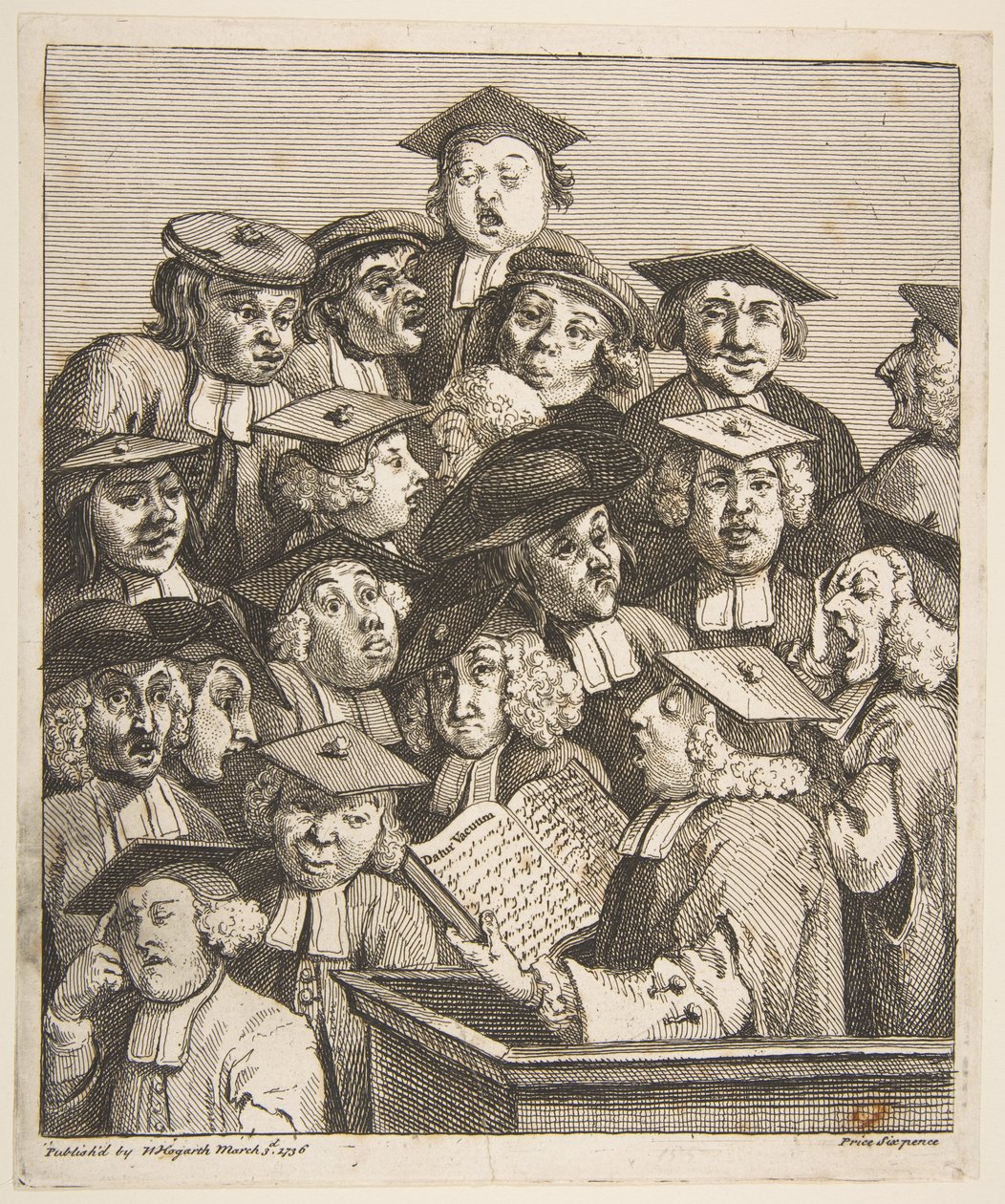 Bir Konferansta Bilginler, 3 Mart 1736. by William Hogarth
