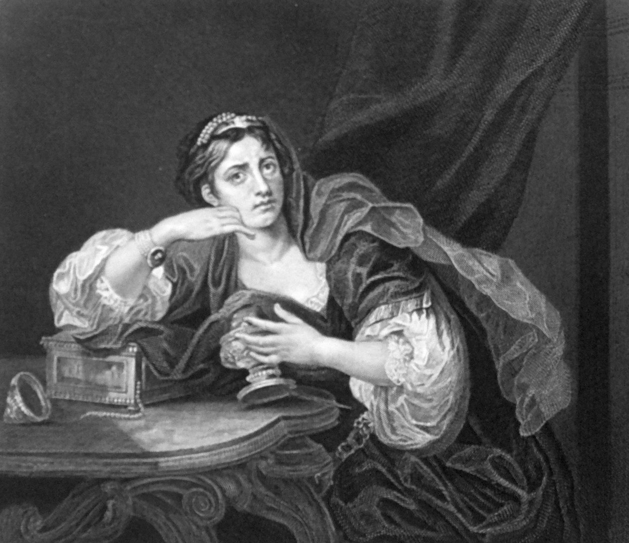 Kocasının Kalbiyle Sigismonda by William Hogarth
