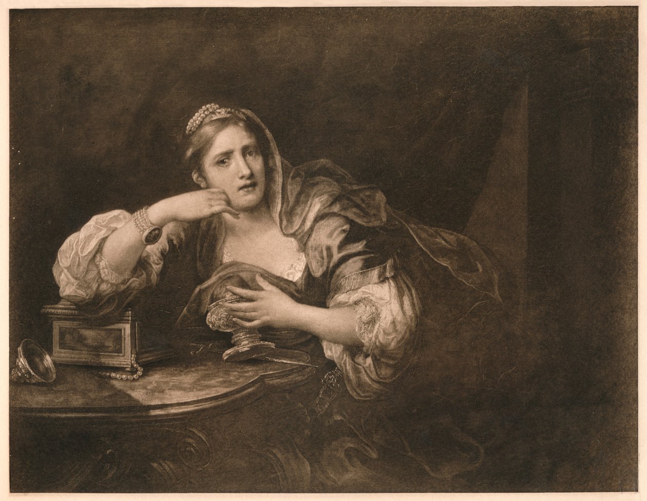 Guiscardo'nun Kalbi İçin Yas Sigismunda, 1759 by William Hogarth