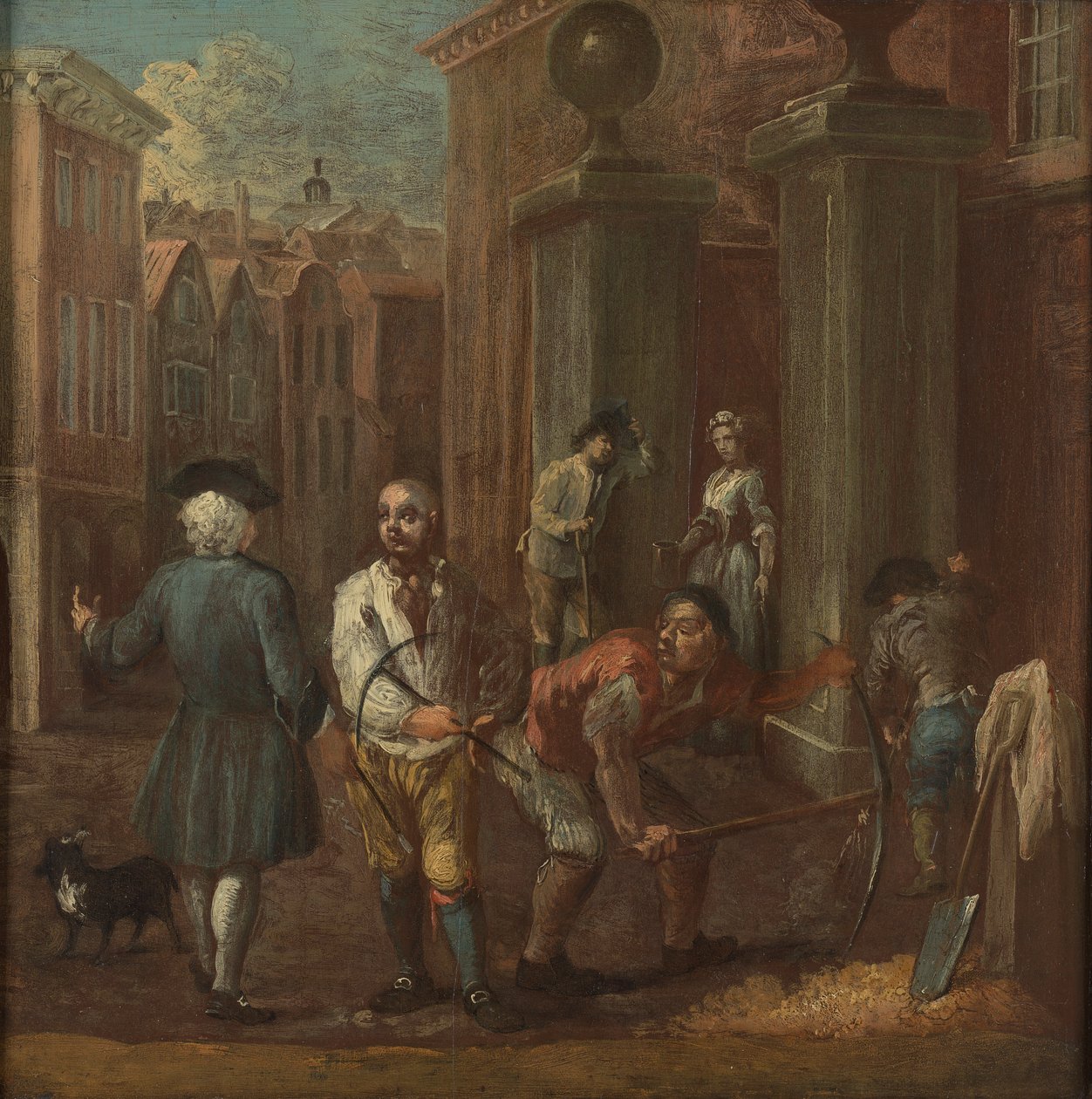 Bir pavyon için imzala by William Hogarth