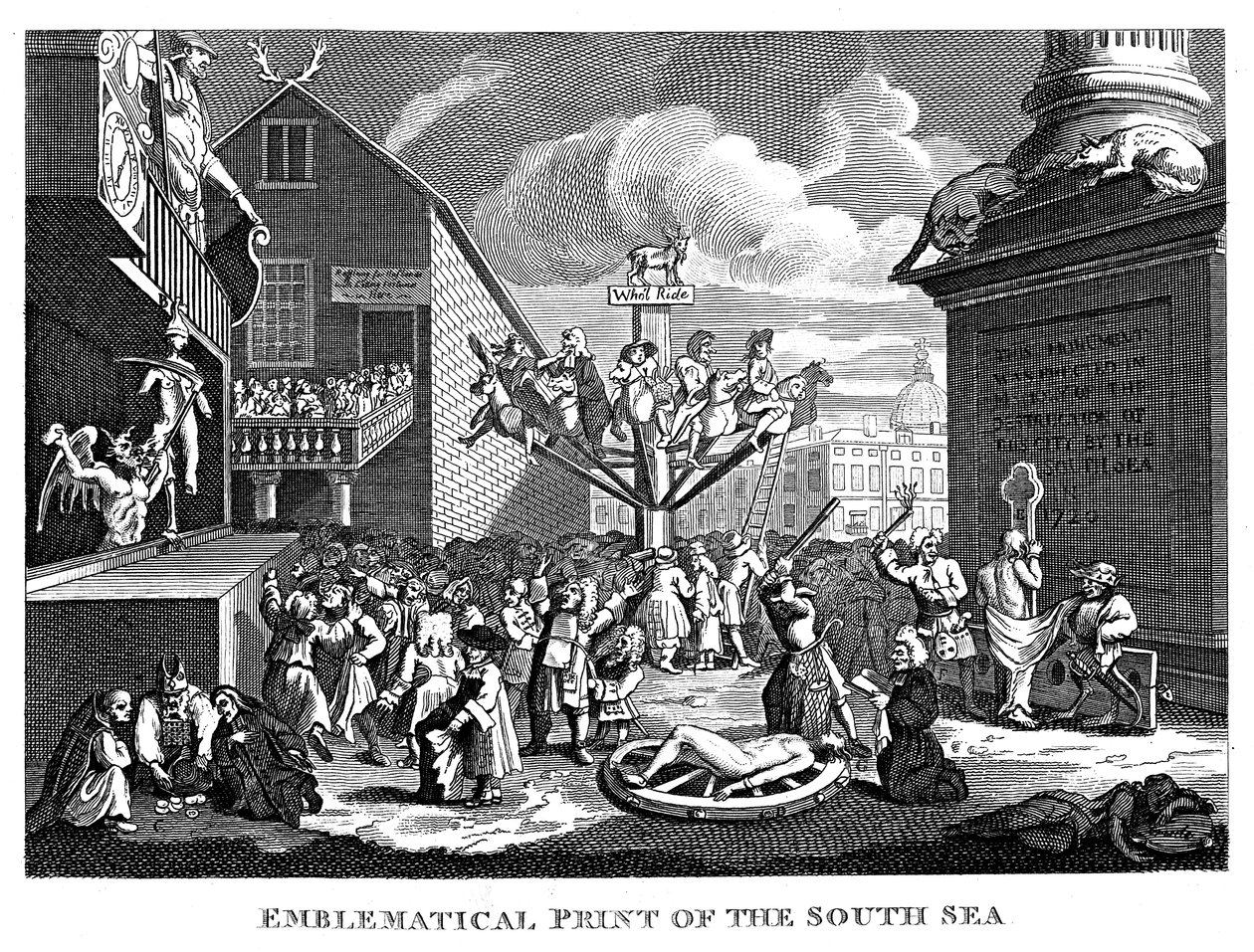 Güney Denizi Balonu, 1721 by William Hogarth