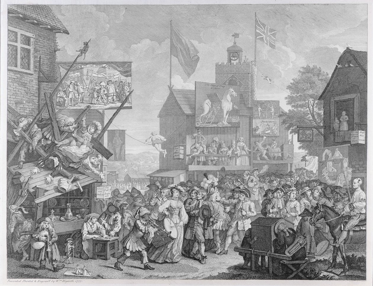 Southwark Fuarı, 1733 by William Hogarth