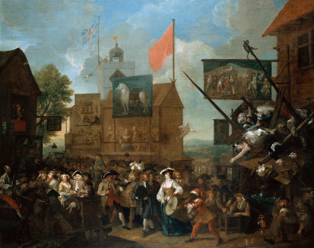 Southwark Fuarı, 1733 by William Hogarth