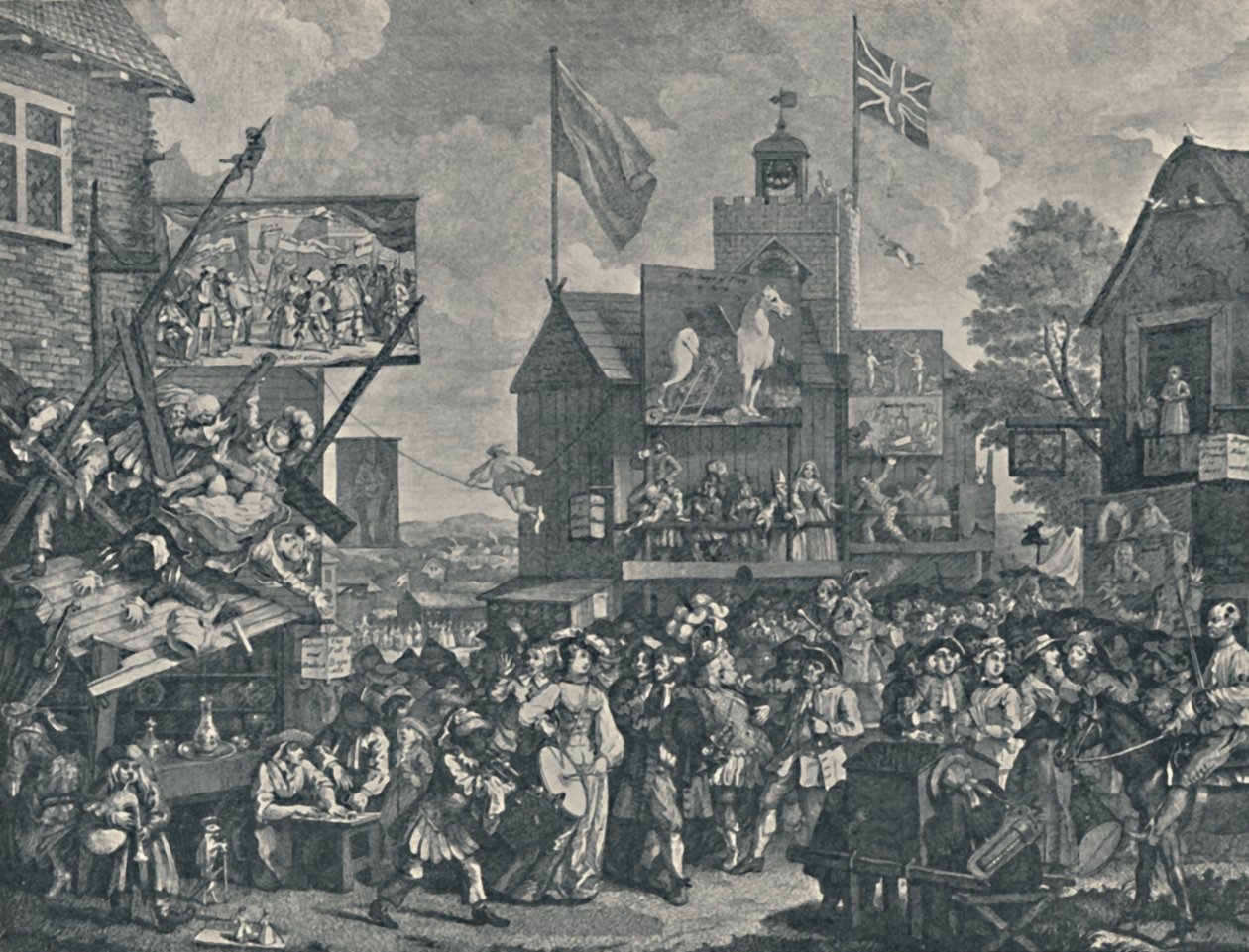 Southwark Fuarı, 1733, 1920 by William Hogarth