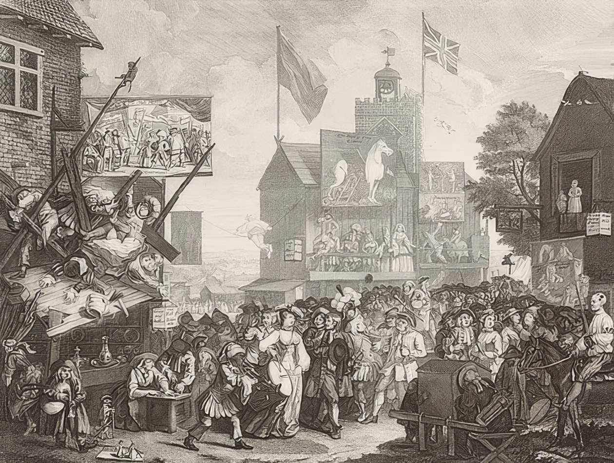 Southwark Fuarı. 1733 by William Hogarth