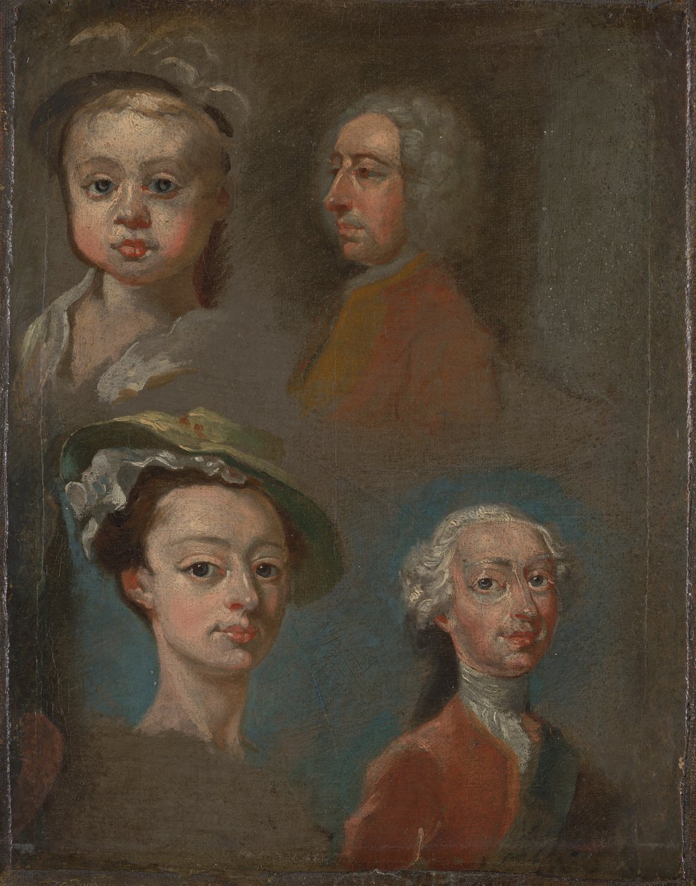 Kafa Çalışmaları by William Hogarth