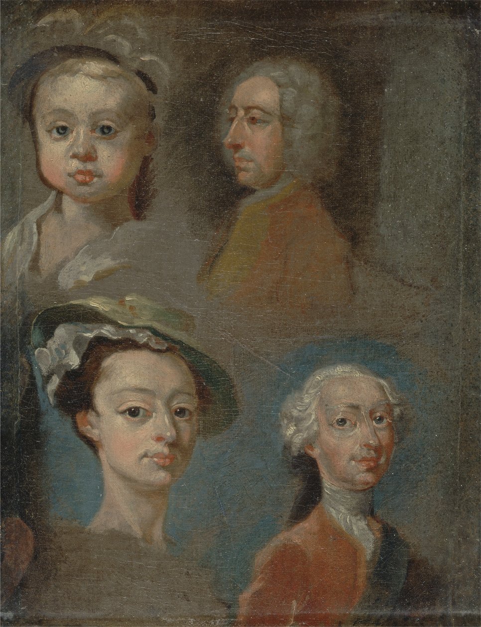 Kafa Çalışması (tuval üzerine yağlı boya) by William Hogarth
