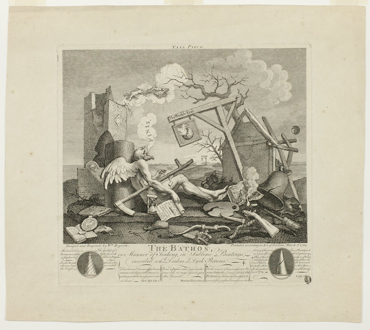 Kuyruk parçası veya Bathos by William Hogarth