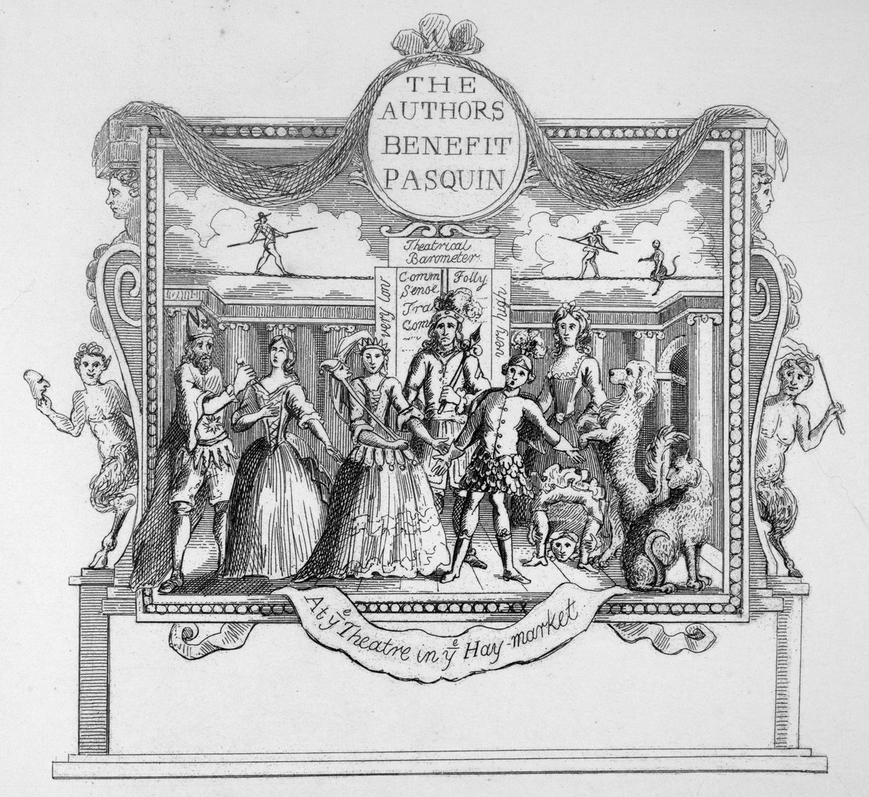 Yazarlar Pasquin by William Hogarth
