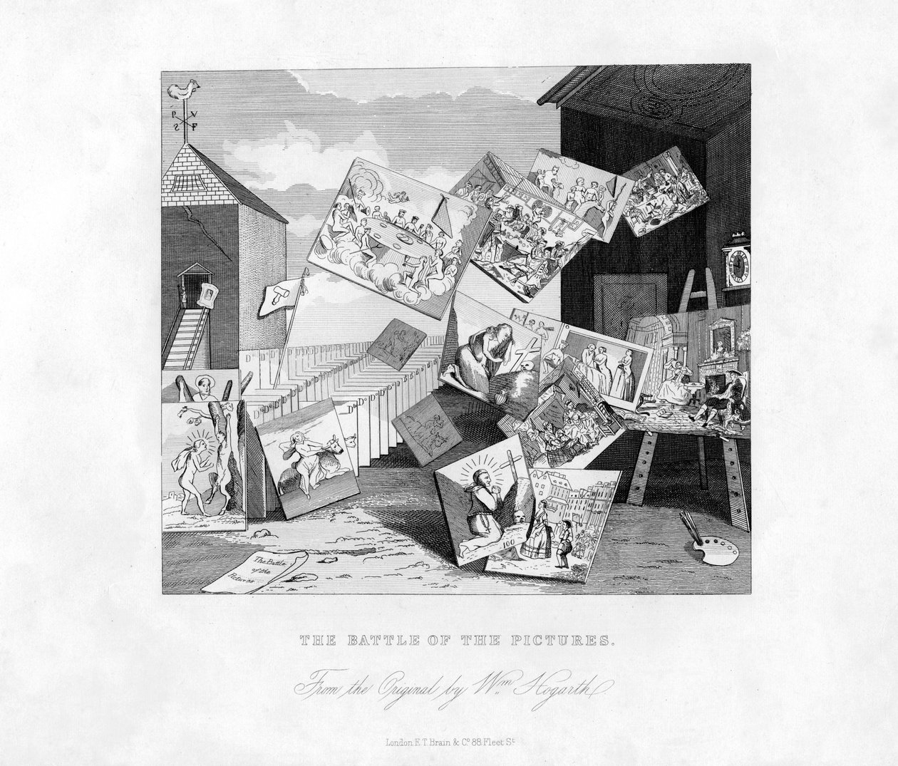 Resimlerin Savaşı, 19. yüzyıl. by William Hogarth