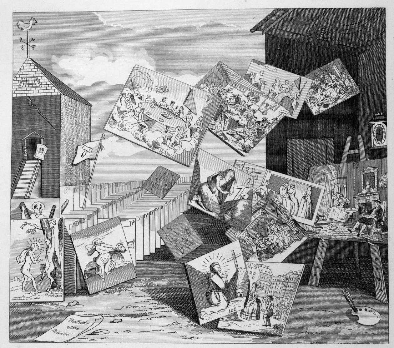 Resimlerin Savaşı by William Hogarth