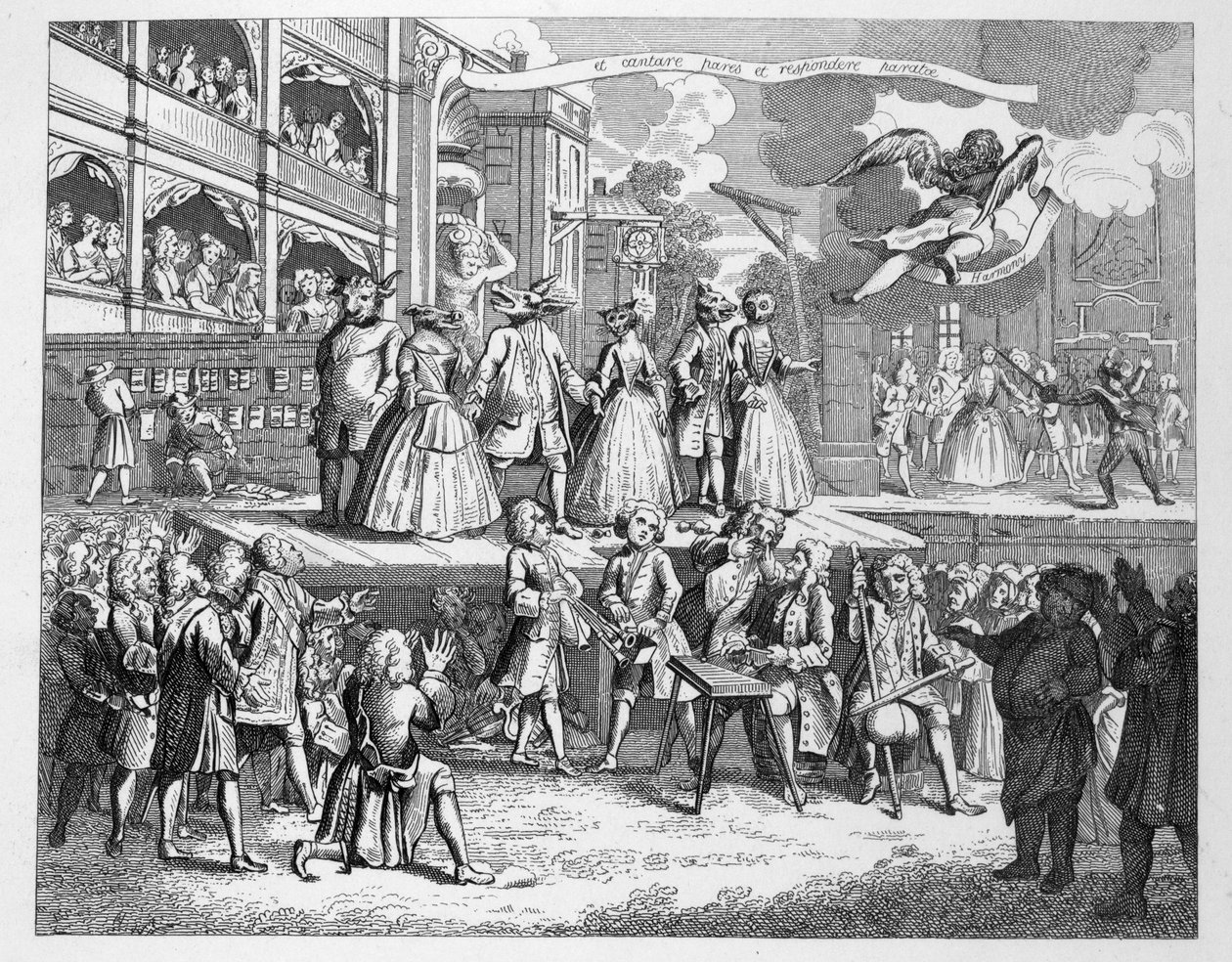 Dilenci Operası Burlesque by William Hogarth
