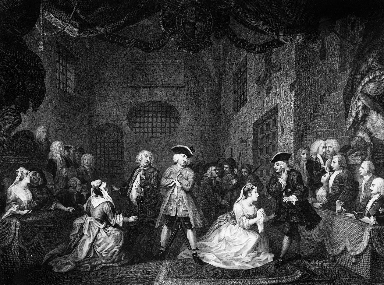 Dilenci Operası, Sahne III, Perde XI, c.1728 by William Hogarth