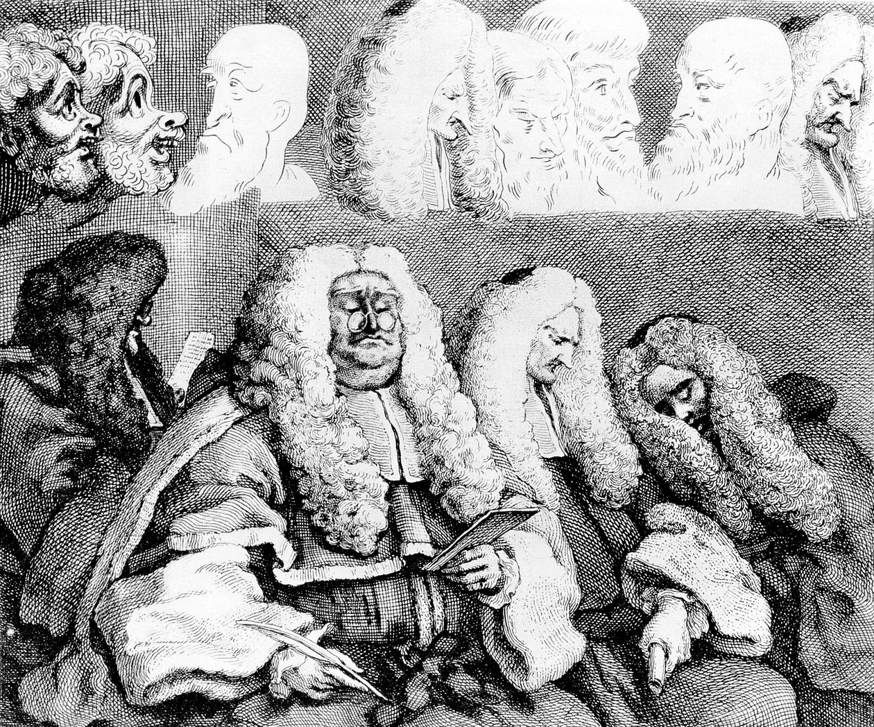 Bench, 1758. by William Hogarth