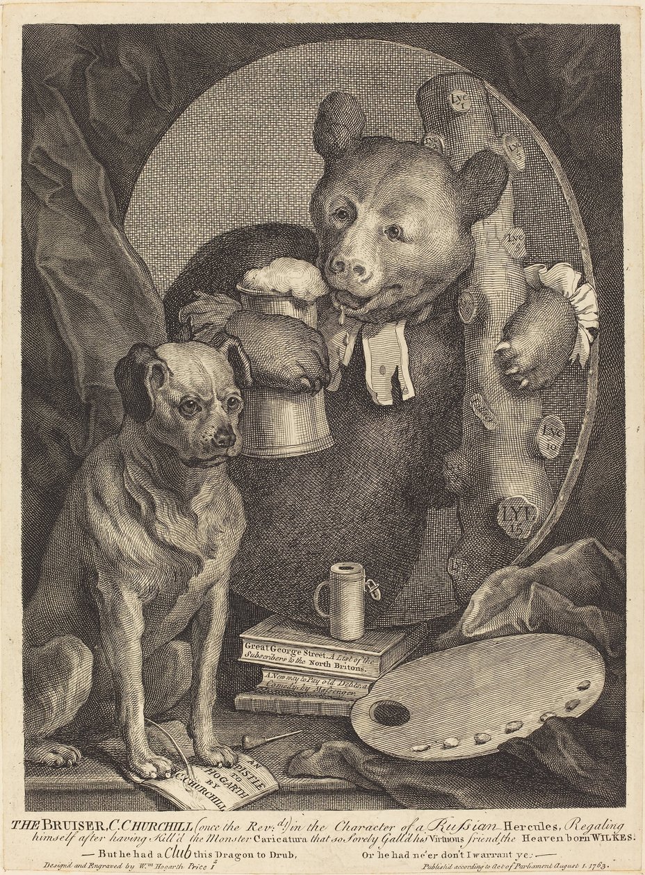 Bruiser by William Hogarth