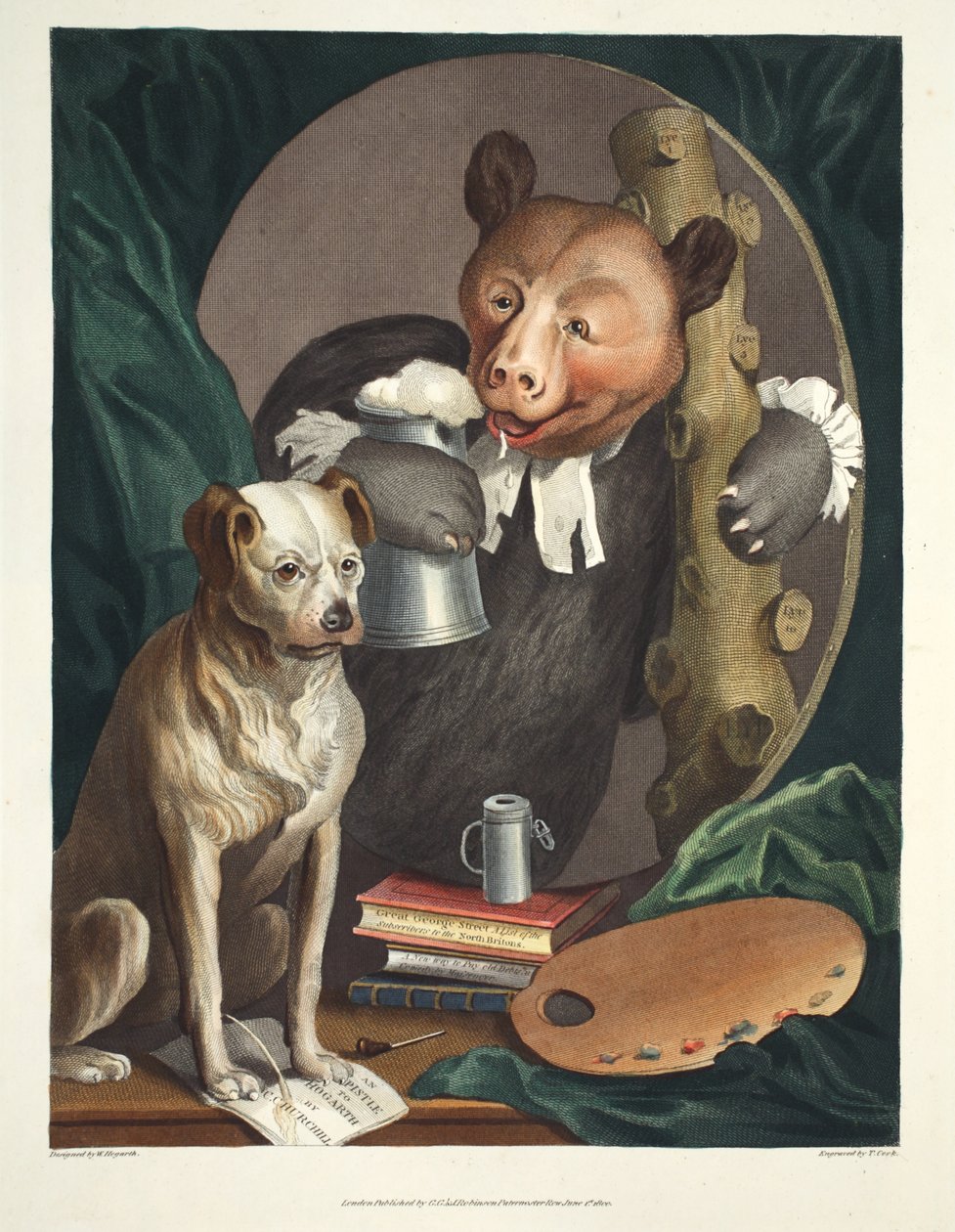 Bruiser Charles Churchill, bir zamanlar Rahip, Bir Rus Herkülünün Karakterinde, 