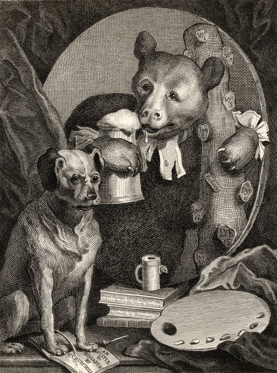 Bruiser Charles Churchill, bir zamanlar Rahip, Bir Rus Herkülünün Karakterinde, J. Mills tarafından 