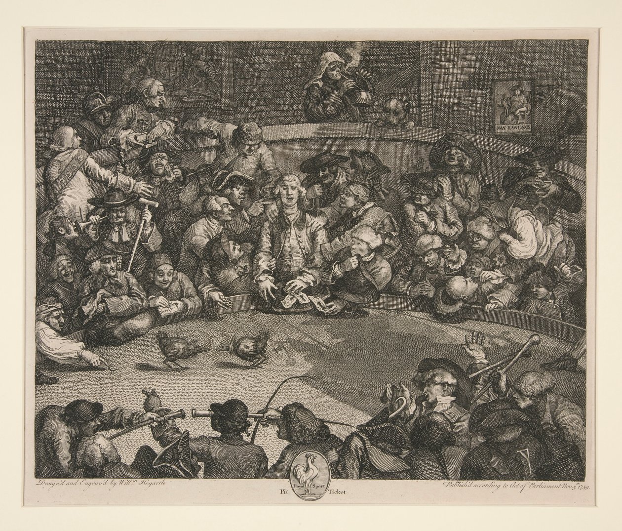 horoz dövüşü by William Hogarth