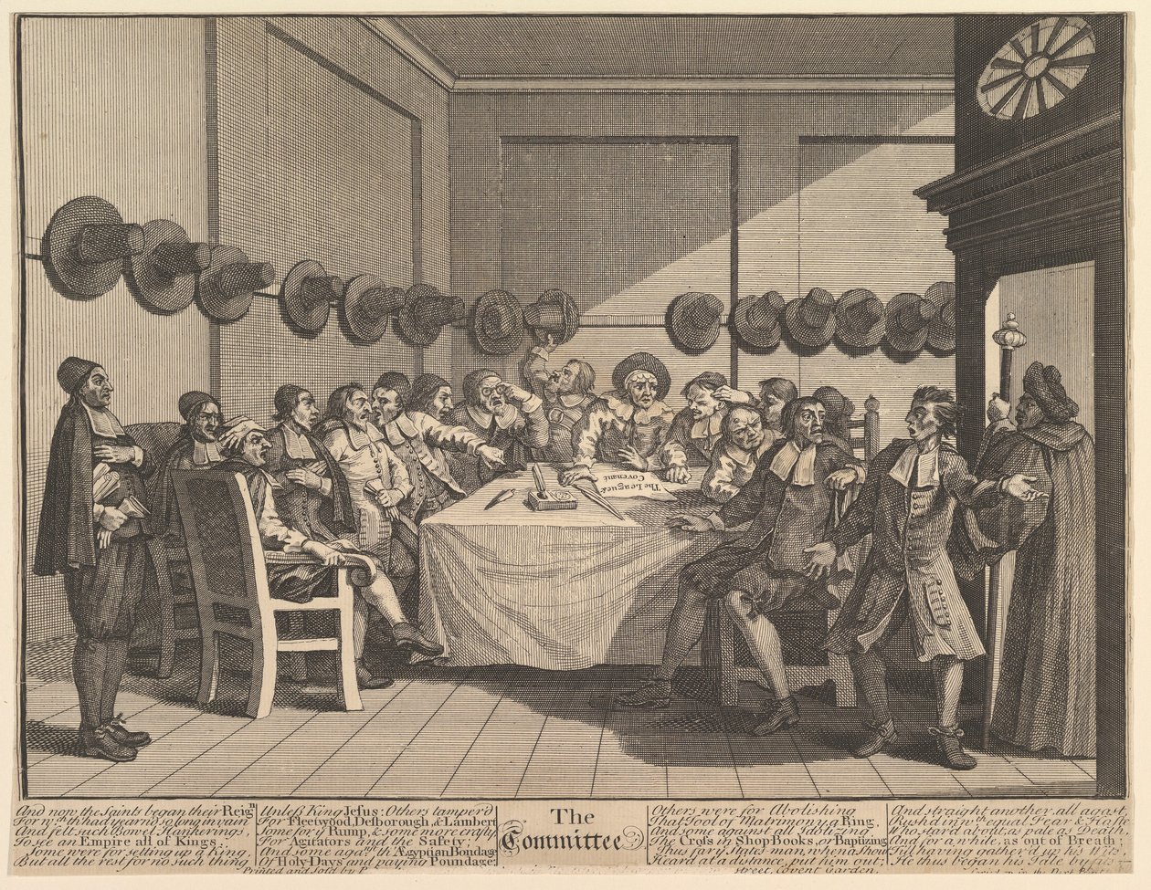 Samuel Butlers Hudibras için Komite On İki Büyük Resim, Levha 10, 1725-68. by William Hogarth