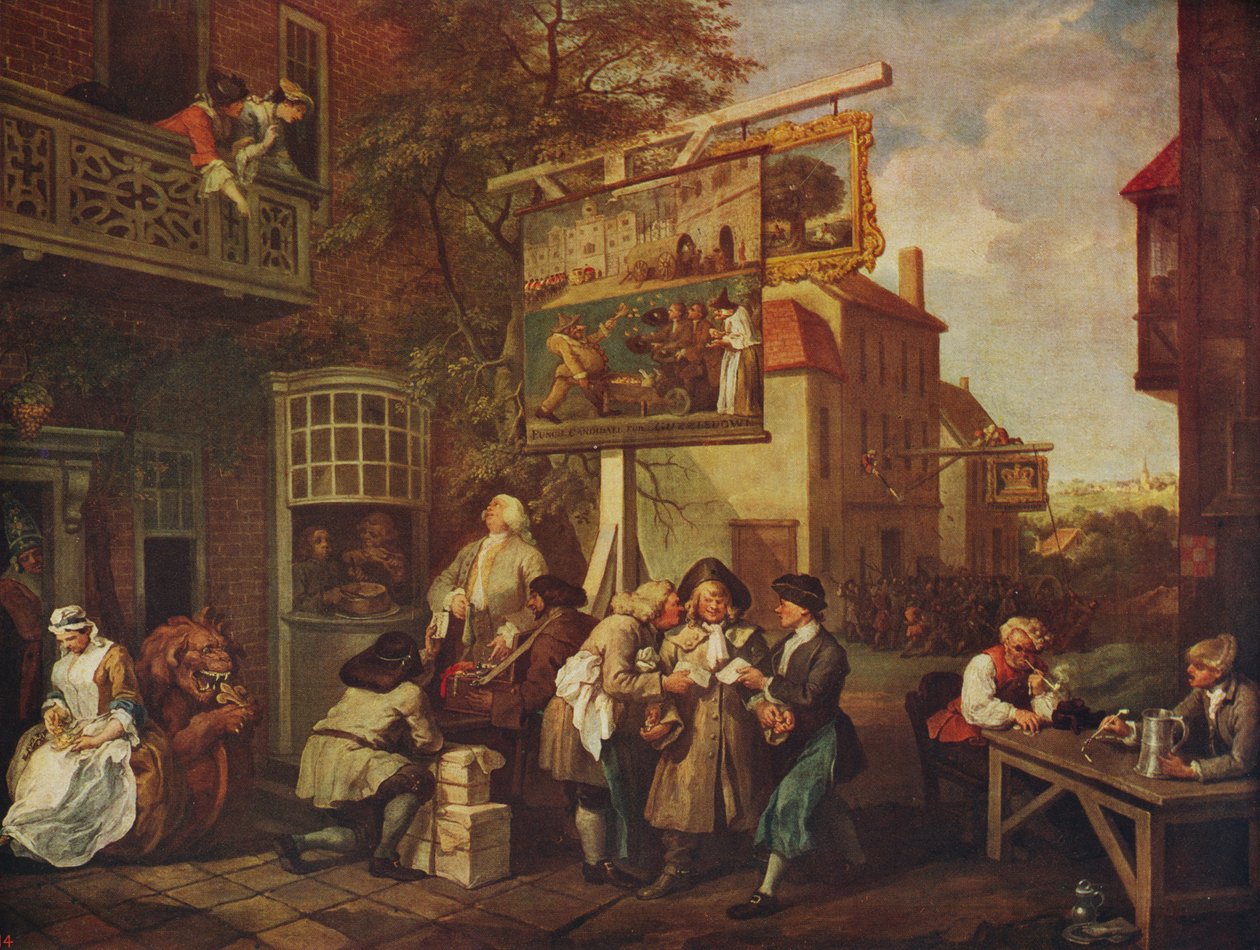 Seçim: Oyların Toplanması, 1754-1755, c1915 by William Hogarth